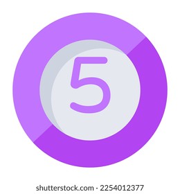 A colored design icon of casino token