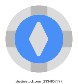 Un icono de diseño de color del símbolo del casino