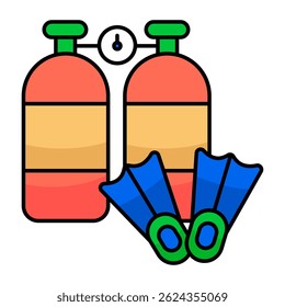 A colored design icon of divine equipment