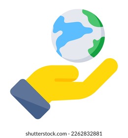 Icono de diseño de color de la atención global