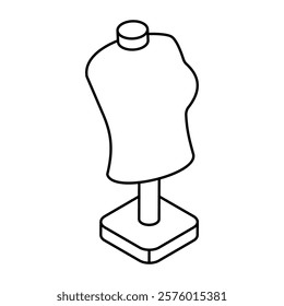 A colored design icon of mannequin