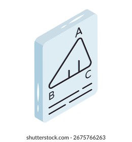 Um ícone de design colorido da matemática