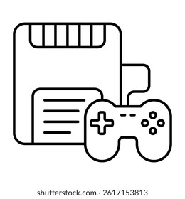 A colored design icon of save game