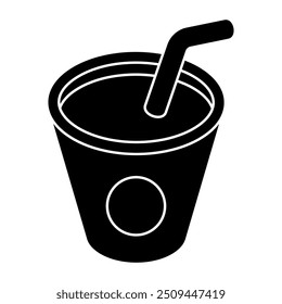 Um ícone de design colorido do softdrinkname