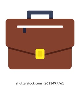 A colored design icon of suitcase