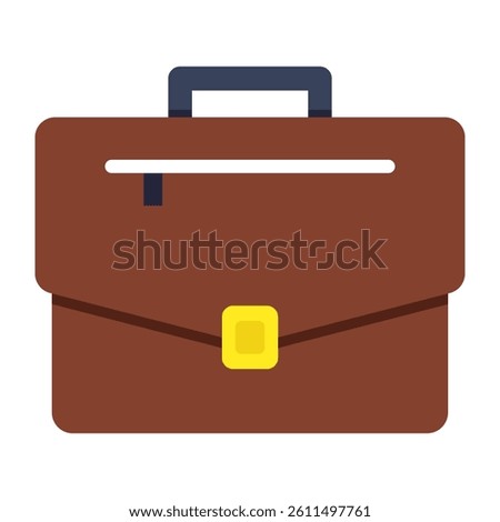 A colored design icon of suitcase