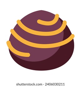 Icono de caramelo detallado en color Icono de vector ilustración