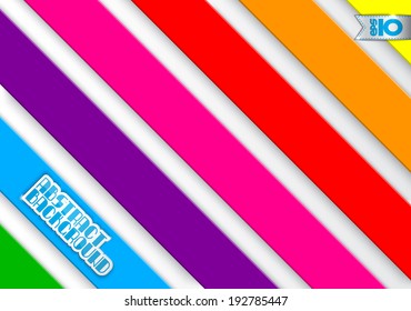 Colored diagonal stripes on a white background