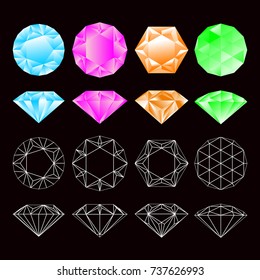 Colored diamonds