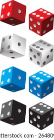 colored dice