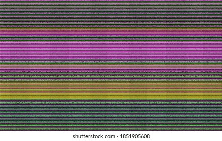 Farbiges digitales Rauschen. Abstrakter Hintergrund Pixel Glitch Textur. Fernsehstörungen. Vektorgrafik.