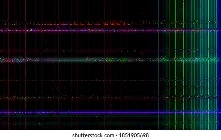 Colored digital noise. Abstract background pixel glitch texture. TV interference. Vector illustration.