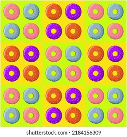 Colored donuts are bound to evoke positive emotions and a festive mood