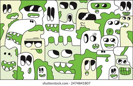 Dibujo de garabatos de colores, adecuado para sus necesidades de negocio.