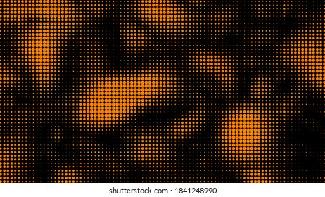 Colored dot array background isolated. Sea wave camouflage from stains. Abstract vector layer for presentation and banner.