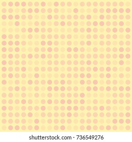 Colored dot pattern on yellow background for design, Dot wallpaper, texture textile or background, Vector