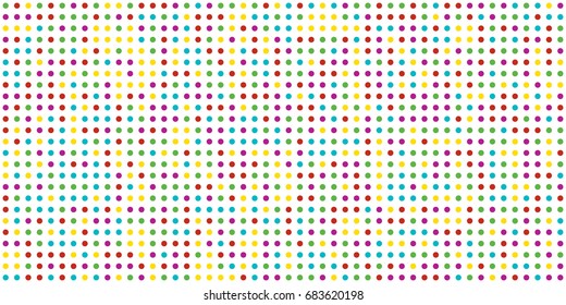 Colored dot pattern. Vector illustration with small circles. Dotted background.