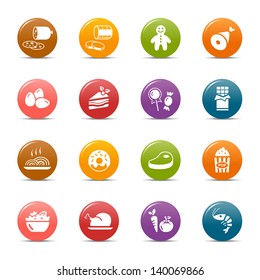 Colored Dots - Food and restaurant icons