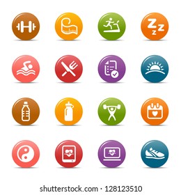 Colored Dots - Health and Fitness icons