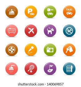 Colored Dots - Hotel and Resort icons