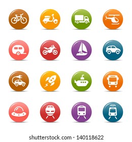 Colored Dots - Transportation icons