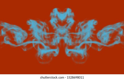 Colored dotted pattern. Abstract on background with  
Halftone effect. Vector illustration.