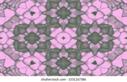 Colored dotted pattern. Abstract on background with  
Halftone effect. Vector illustration.