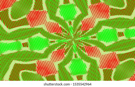Colored dotted pattern. Abstract on background with  
Halftone effect. Vector illustration.