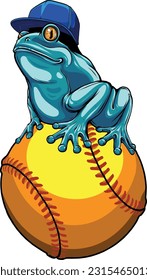 colored draw of frog vector illustration design