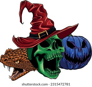 colored draw of human skull vector illustration design