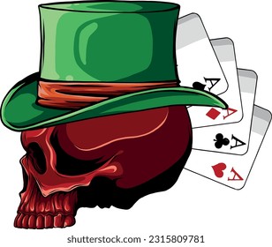 colored draw of human skull vector illustration design