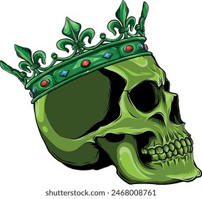 colored draw of human skull vector illustration design