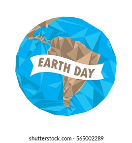 Colored Earth day graphic design, Vector illustration