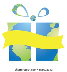 Colored Earth day graphic design, Vector illustration
