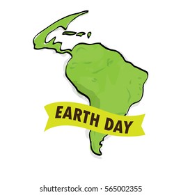 Colored Earth day graphic design, Vector illustration