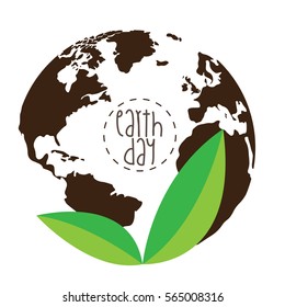 Colored Earth day graphic design, Vector illustration