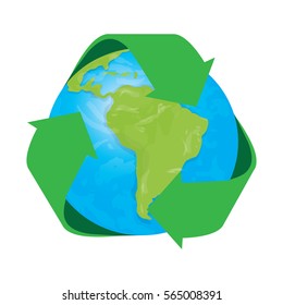 Colored Earth day graphic design, Vector illustration
