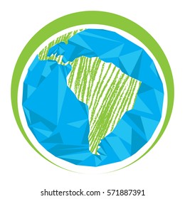 Colored Earth day graphic design, Vector illustration