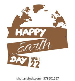 Colored Earth day graphic design, Vector illustration