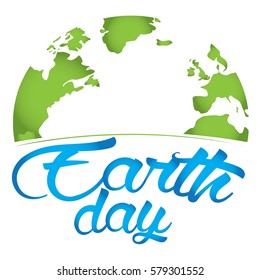 Colored Earth day graphic design, Vector illustration