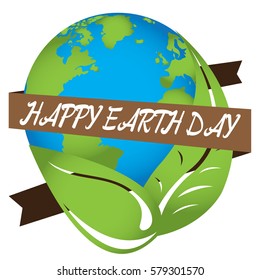 Colored Earth day graphic design, Vector illustration