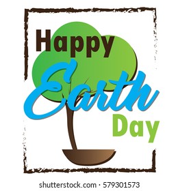 Colored Earth day graphic design, Vector illustration