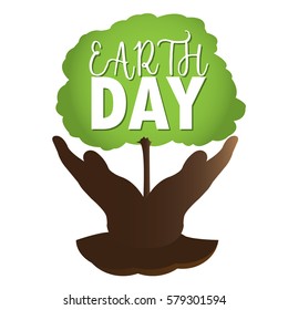 Colored Earth day graphic design, Vector illustration