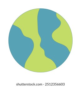 Icono de planeta de la tierra de color Vector