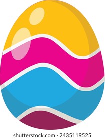 Colored Easter EGG Vector Illustration High Defenition