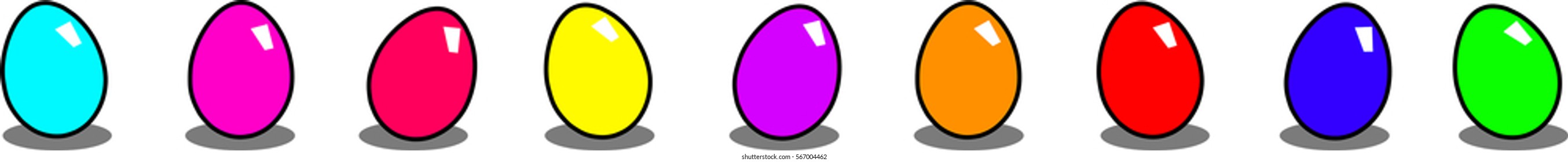 Colored eggs