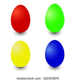 Colored eggs for your design