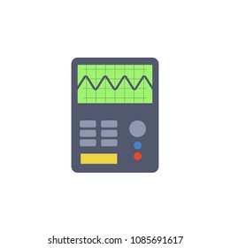 colored electric measuring instrument icon. Element of science and laboratory for mobile concept and web apps. Detailed electric measuring instrument icon can be used for web on white background