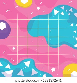 farbiger leerer Retro-Hintergrund Vektor