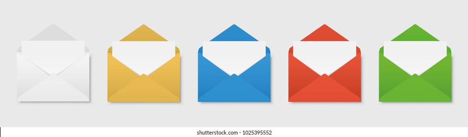 Colored envelopes set